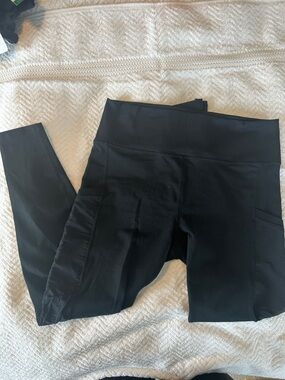 Fabletics Black Leggings with Side Pockets